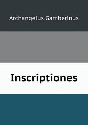 Inscriptiones (Paperback)