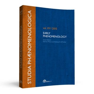Studia Phaenomenologica 2015: Early Phenomenology Volume 15 (Paperback)