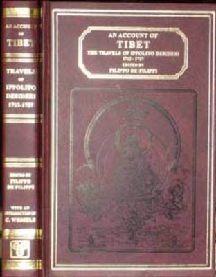 Account of Tibet: Travels of Ippolito Desideri of Pistoia, S.J.1717-27 (Hardback)