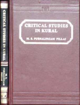 Critical Studies in Kural (Hardback)
