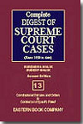 Complete Digest of Supreme Court Cases: Since 1950 to Date v. 13 (Hardback)