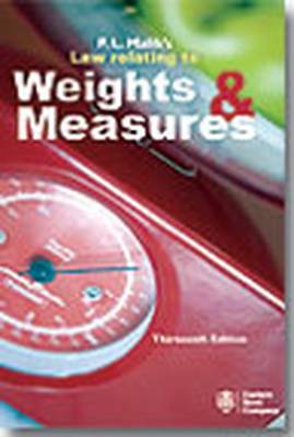P.L. Malik's Law Relating to Weights and Measures (Paperback)