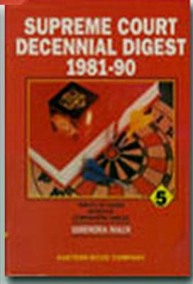 Supreme Court Decennial Digest 1981-1990 (Hardback)