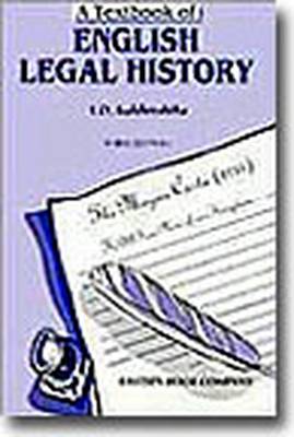 A Textbook of English Legal History (Paperback)