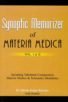Synoptic Memorizer of Materia Medica (Hardback)