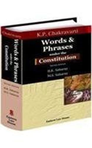 Words and Phrases Under the Constitution (Hardback)