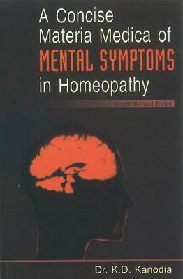 A Concise Materia Medica of Mental Symptoms in Homeopathy (Paperback)