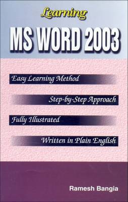Learning MS Word 2003 (Paperback)
