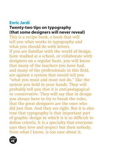 Twenty-two Tips on Typography (Paperback)