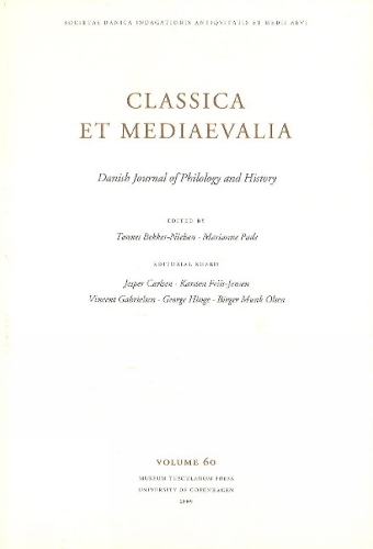 Classica Et Mediaevalia: v. 60: Danish Journal of Philology & History (Paperback)