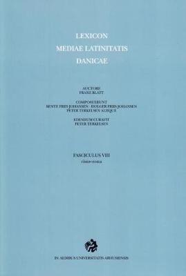 Lexicon Mediae Latinitatis Danicae: 8 -- risus-zona (Paperback)