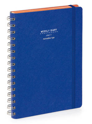 Nava 2016 Diary Ringbound Weekly Small Blue Deni M (Spiral bound)