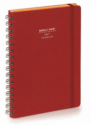 Nava 2016 Diary Weekly Small Red (Spiral bound)