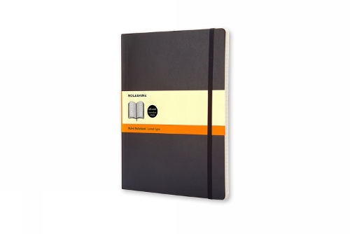 Moleskine Soft Extra Large Ruled Notebook Black - Moleskine