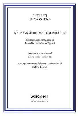 Bibliographie Der Troubadours (Hardback)
