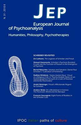JEP European Journal of Psychoanalysis 31 (Paperback)