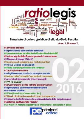 Ratio Legis (Numero 2, Anno 2016) (Paperback)
