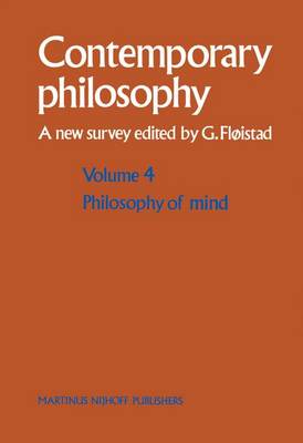 Philosophy of Mind/Philosophie de l'esprit - Contemporary Philosophy: A New Survey 4 (Hardback)