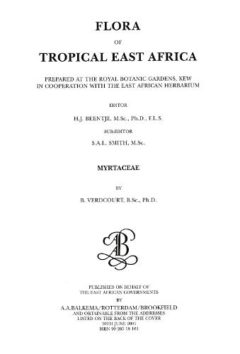 Flora of Tropical East Africa - Myrtaceae (2001) (Hardback)