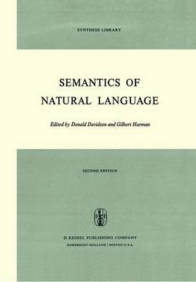 Semantics of Natural Language - Synthese Library 40 (Hardback)