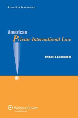American Private International Law (Paperback)