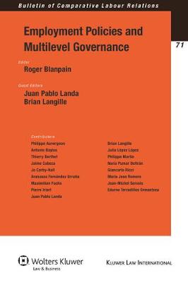 Employment Policies and Multilevel Governance - Bulletin of Comparative Labour Relations Series (Paperback)