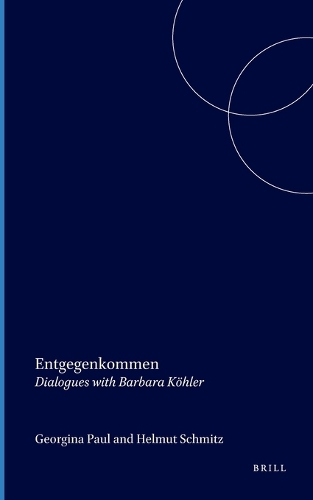 Entgegenkommen: Dialogues with Barbara Koehler - German Monitor 48 (Hardback)