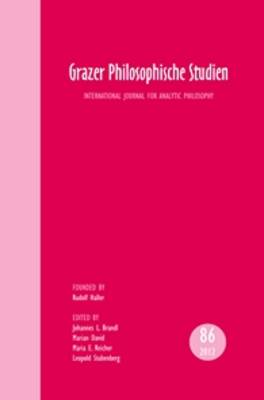 Grazer Philosophische Studien, Vol. 86 - 2012: Internationale Zeitschrift fur Analytische Philosophie - Grazer Philosophische Studien 86 (Paperback)