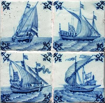 Dutch Ship Tiles: Amsterdam, Utrecht, Harlingen, Makkum 1660-1980 (Paperback)