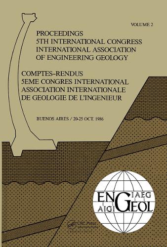 Proc 5th Int Congress Int Assoc of Engineering Geology Argen (Hardback)