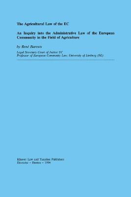 Agricultural Law of the EC (Paperback)