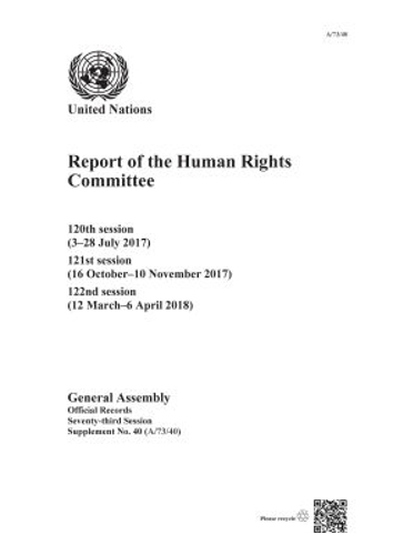Report of the Human Rights Committee by United Nations Office of the ...