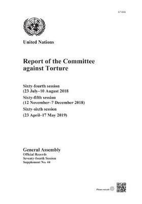 Report of the Committee against Torture: Sixty-fourth Session (23 July-10 August 2018); Sixty-fifth Session (12 November-7 December 2018); Sixty-sixth Session (23 April-17 May 2019) - Reports of the Committee Against Torture (Paperback)