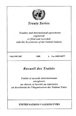 Treaty Series: Volume 2607 (Paperback)