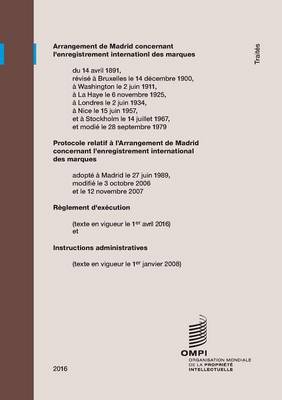 Arrangement de Madrid Concernant L'Enregistrement International Des Marques (Paperback)