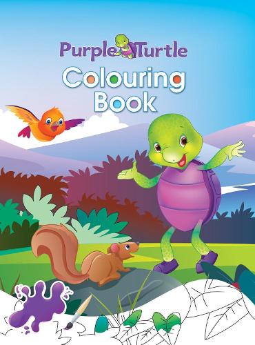 Purple Turtle Colouring Book-4 (Paperback)