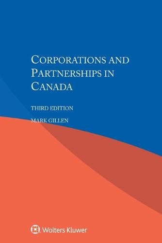 Corporations and Partnerships in Canada (Paperback)