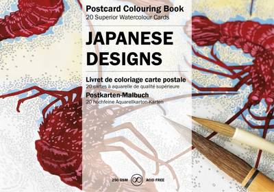 Japanese Designs: Postcard Colouring Book