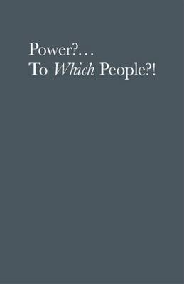 Jonas Staal: Power?... To Which People?! (Hardback)