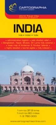 India Country Map: Cartographia Map Collection - Michelin National Maps No. 6963 (Sheet map, folded)