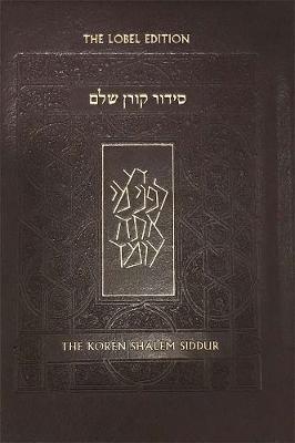 Koren Shalem Siddur with Tabs, Compact, Brown Leather (Hardback)