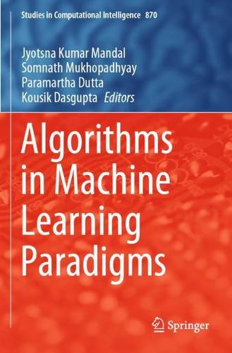 Algorithms in Machine Learning Paradigms - Studies in Computational Intelligence 870 (Paperback)