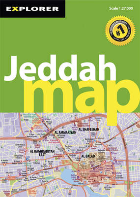 Jeddah Map - City Map (Sheet map, folded)