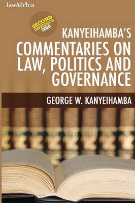 Kanyeihamba's Commentaries on Law, Politics and Governance (Paperback)