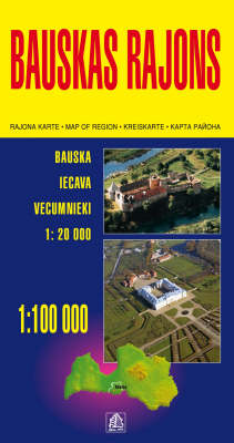 Bauskas Region - Regional Maps of Latvia S. (Sheet map, folded)
