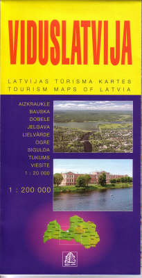 Viduslatvija: Middle Latvia - Tourism Maps of Latvia No. 3 (Paperback)