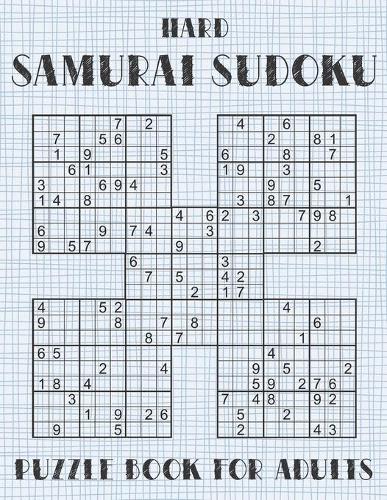 Independently Published Samurai Sudoku Puzzle Book For Adults - Hard
