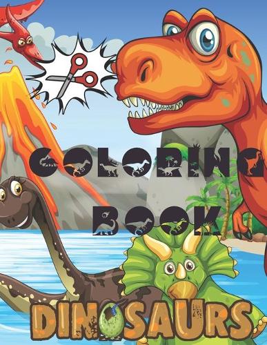 Dinosaur Coloring Book: For kids ages 4-8, 40 epic coloring pages