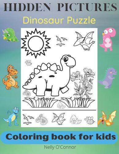 Hidden Pictures: Dinosaur Puzzle-Coloring book for kids 3-5 years (Paperback)