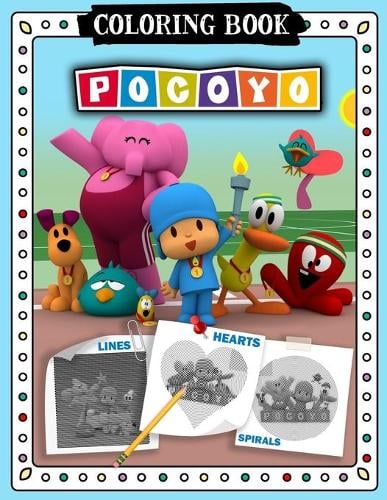 Pocoyo Lines Spirals Hearts Coloring Book by Merced Suarez | Waterstones